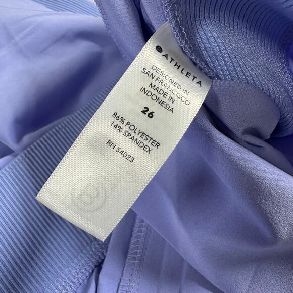 Athleta Brooklyn Ankle Pant Violet Periwinkle Women's Size 26 New With Tags - Picture 6 of 12